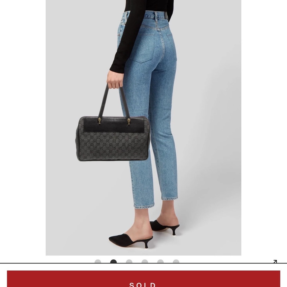 Gucci Black Monogram Shoulder Bag - Picture 8 of 13